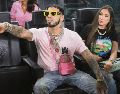 Anuel AA en un partido de dieciseisavos de final de la Leagues Cup entre Orlando City SC e Inter Miami CF. AFP