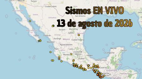 EN VIVO | Sismos en México | Jueves 13 de agosto. ESPECIAL / SSN