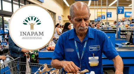 El programa de vinculación productiva ofrece a los adultos mayores la oportunidad de generar ingresos en tiendas de autoservicio como Walmart. ESPECIAL / Gemini (IA)