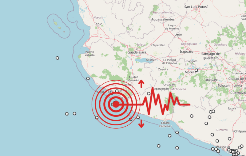 &nbsp;Sismos en Colima. ESPECIAL / SSN