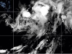 En esta imagen satelital de la NOAA tomada el 13 de agosto de 2026, se muestra la tormenta tropical Lala en el océano Pacífico. AP/ NOAA