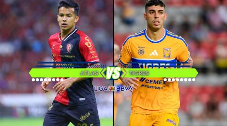 El encuentro entre Atlas y Tigres, que coincide con las celebraciones por los 110 años de la fundación de los rojinegros, se disputará este sábado. ESPECIAL / IMAGO7 y CANVA
