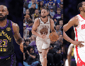LeBron, Curry y Durant son tres de los últimos y más fuertes pilares que conservan sus fortalezas a pesar de ver su auge en la década pasada. AFP/CANVA