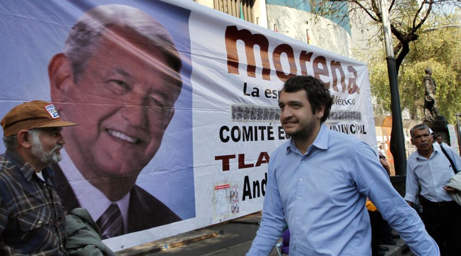 Andrés Manuel López Beltrán, hijo de AMLO, anunció la cancelación de su visa estadounidense. AP/ARCHIVO