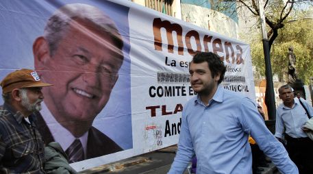 Andrés Manuel López Beltrán, hijo de AMLO, anunció la cancelación de su visa estadounidense. AP/ARCHIVO