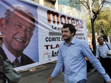 Andrés Manuel López Beltrán, hijo de AMLO, anunció la cancelación de su visa estadounidense. AP/ARCHIVO