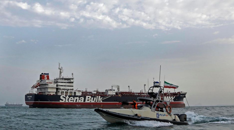 El estrecho de Ormuz, situado entre Irán y Omán, es una de las principales rutas marítimas para el transporte mundial de petróleo y gas. EFE / H. Shirvani