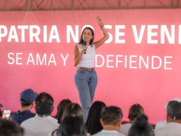 Mery Pozos encabezó una Asamblea Informativa por la Soberanía Nacional en el Parque Luis Quintanar. EL INFORMADOR/A. Navarro