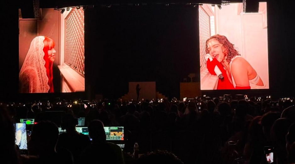 Yeri Mua se robó el show durante el concierto de Rosalía en la Arena VFG de Guadalajara. En el segmento del confesionario, la influencer relató una tóxica historia de amor que dejó a la cantante española y al público completamente atónitos. EL INFORMADOR/H. Navarro