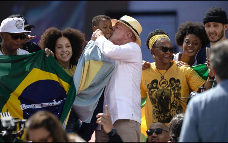 Da Silva cuestionó a los gobiernos conservadores anteriores, como el de Jair Bolsonaro, por dejar de invertir en educación, salud y seguridad. EFE / I. Fontana
