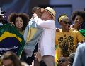 Da Silva cuestionó a los gobiernos conservadores anteriores, como el de Jair Bolsonaro, por dejar de invertir en educación, salud y seguridad. EFE / I. Fontana