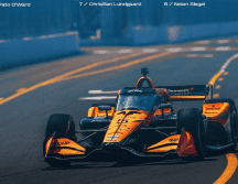 O’Ward consiguió mantenerse en competencia y comenzó a recuperar posiciones durante la primera mitad. ESPECIAL/ INSTAGRAM/ arrowmclaren