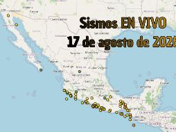 EN VIVO | Sismos en México | Lunes 17 de agosto. ESPECIAL / SSN
