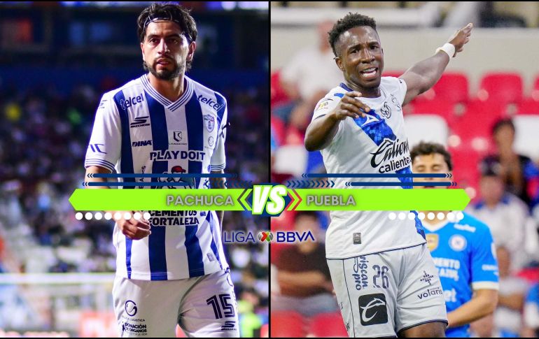 Pachuca y Puebla vuelven a la Liga MX después de su participación en la Leagues Cup y buscan cerrar la fecha con una victoria. ESPECIAL / IMAGO7 y CANVA