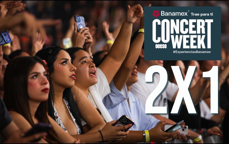 Revisa la lista completa de conciertos que son parte de la promoción Concert Week. EL INFORMADOR / ARCHIVO