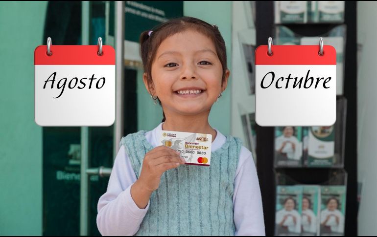 El calendario de pagos de agosto concluyó el viernes pasado con un depósito único anual de 2 mil 500 pesos, destinado a apoyar a las familias con los gastos de útiles y uniformes para el ciclo escolar 2026-2027. ESPECIAL / Programas para el Bienestar y CANVA