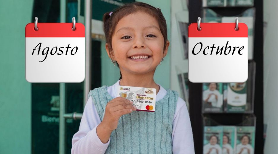 El calendario de pagos de agosto concluyó el viernes pasado con un depósito único anual de 2 mil 500 pesos, destinado a apoyar a las familias con los gastos de útiles y uniformes para el ciclo escolar 2026-2027. ESPECIAL / Programas para el Bienestar y CANVA