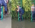 El rescate se realizó luego de que un ciudadano detectara la situación y solicitara el apoyo de los elementos municipales. ESPECIAL