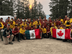 La Conafor mantiene desplegados y coordinados a 422 combatientes forestales en Canadá. CORTESÍA