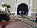 Ante el corte, el Ayuntamiento de Tlaquepaque abasteció mediante pipas el aljibe del Centro, con capacidad de 50 mil litros, y los ocho tinacos del inmueble. ESPECIAL/Ayuntamiento de Tlaquepaque