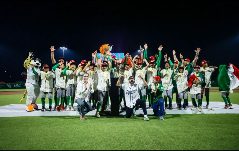 Los Jaguares de Nayarit conquistan la Serie del Caribe Kids 2026 y refrendan el crecimiento del talento infantil mexicano. ESPECIAL/ Jaguares de Nayarit.