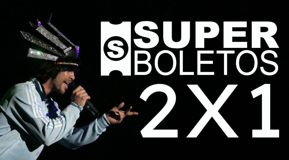 Superboletos tiene cinco conciertos en la Arena Guadalajara al 2x1 solo HOY 19 de agosto; entre ellos, boletos para Jamiroquai. EL INFORMADOR / ARCHIVO
