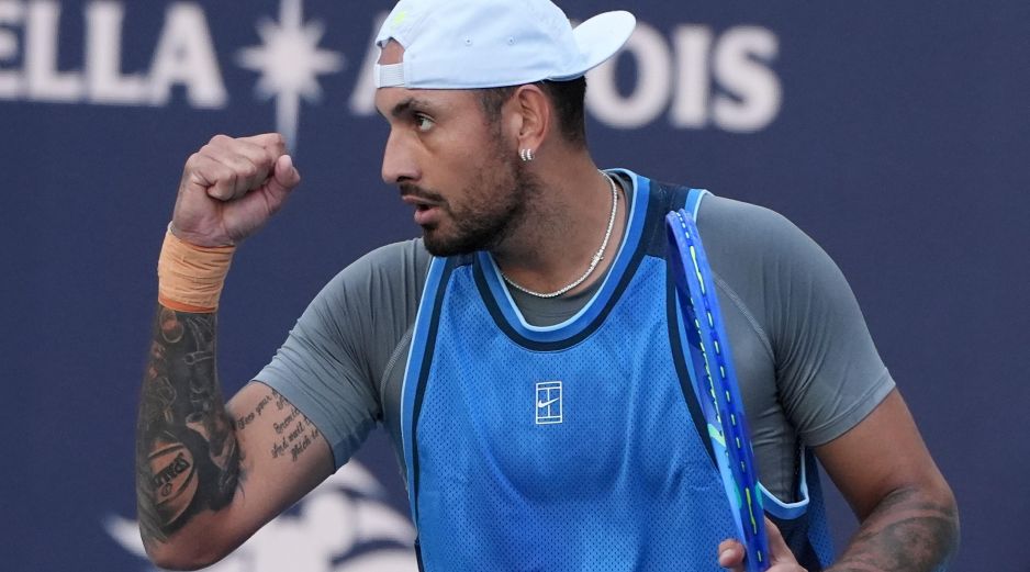Nick Kyrgios, de 31 años, proporcionó una muestra durante un evento ATP 250 en Mallorca en julio, y unos días después un laboratorio acreditado por la AMA confirmó la presencia de benzoilecgonina. AP / ARCHIVO