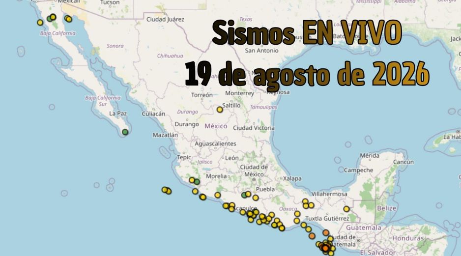 EN VIVO | Sismos en México | Miércoles 19 de agosto. ESPECIAL / SSN