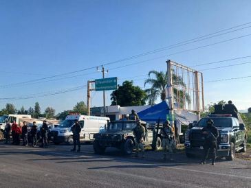 La acción resultó en la detención de cuatro presuntos sicarios del "Grupo X", un antiguo brazo armado del CNG que ahora está en conflicto con el cartel local. ESPECIAL / SECRETARÍA DE SEGURIDAD DEL ESTADO