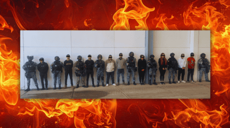 Tras los arrestos se registraron cierres carreteros que motivaron la activación del Plan Antibloqueo; los detenidos fueron trasladados en helicóptero a la FGR en la Ciudad de México. ESPECIAL