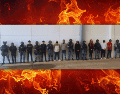 Tras los arrestos se registraron cierres carreteros que motivaron la activación del Plan Antibloqueo; los detenidos fueron trasladados en helicóptero a la FGR en la Ciudad de México. ESPECIAL