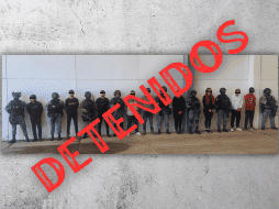 Los detenidos fueron trasladados en un helicóptero de la Fuerza Aérea Mexicana para ser puestos a disposición de la Fiscalía General de República. ESPECIAL