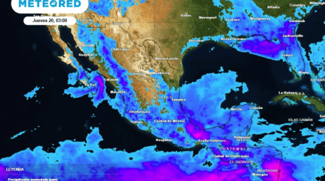 La onda tropical 29 traerá precipitaciones fuertes y temperaturas sofocantes. ESPECIAL / METEORED