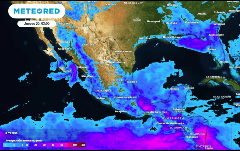La onda tropical 29 traerá precipitaciones fuertes y temperaturas sofocantes. ESPECIAL / METEORED