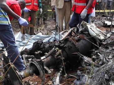 El helicóptero se estrelló con 7 personas a bordo en una zona escarpada en las estribaciones del monte Ololokwe. AP/ARCHIVO