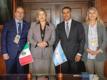La ministra de Seguridad Nacional de Argentina informó que sostuvo una "excelente reunión" con su homólogo mexicano. X/@AleMonteoliva.