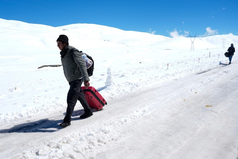 Las carreteras han sido afectadas por las nevadas en Bolivia. AP / J. Karita