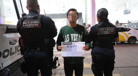 El joven de 20 años, con ficha de búsqueda vigente en San Luis Potosí, fue localizado en la Nueva Central Camionera de Guadalajara. ESPECIAL.