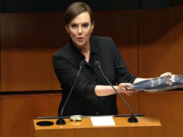 Lilly Téllez protagonizó un zafarrancho en San Lázaro que de inmediato se viralizó. CAPTURA DE VIDEO