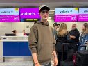 La madrugada de este jueves, la Hormiga González viajó a Estados Unidos como escala de su destino a Grecia, donde firmará su contrato con el Olympiacos. EL INFORMADOR/F. Ramírez