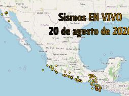 EN VIVO | Sismos en México | Jueves 20 de agosto. ESPECIAL / SSN
