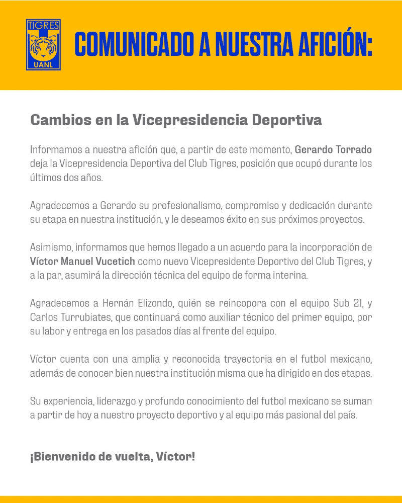 X / @TigresOficial&nbsp;