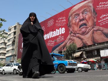 Irán también restó importancia a las amenazas del presidente de Estados Unidos, Donald Trump, de dolor económico y aislamiento. EFE/EPA/ABEDIN TAHERKENAREH