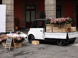 El modelo fue exhibido en el patio central de Palacio Nacional. EFE / J. Méndez
