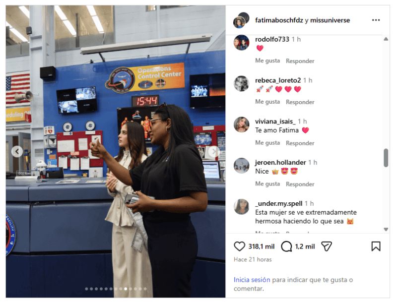 &nbsp;INSTAGRAM/@fatimaboschfdz @missuniverse