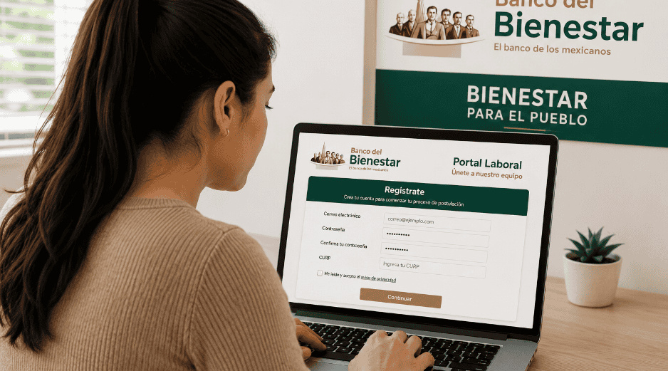 Descubre los pasos exactos para registrarte en el Portal Laboral del Banco del Bienestar. IA