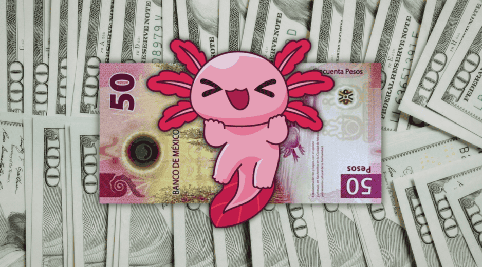 La cotización interbancaria se ubicó en un promedio de 16.90 pesos mexicanos por unidad, lo que representa una disminución del 0.32 por ciento en comparación con el precio de cierre de la jornada anterior. ESPECIAL / CANVA