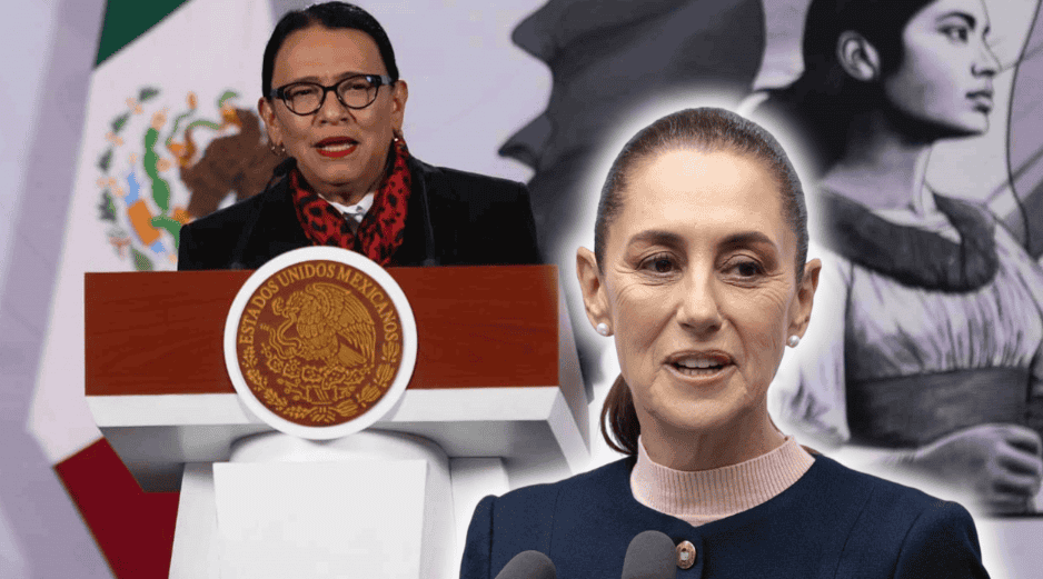 Rosa Icela Rodríguez informó en La Mañanera que la Presidenta guarda reposo por una fuerte gripe. SUN/C. Mejía EFE/J. Méndez