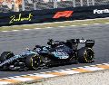 Russell tendrá la posición privilegiada para el primer Sprint que disputa Zandvoort en su historia. EFE / S. van der Wal