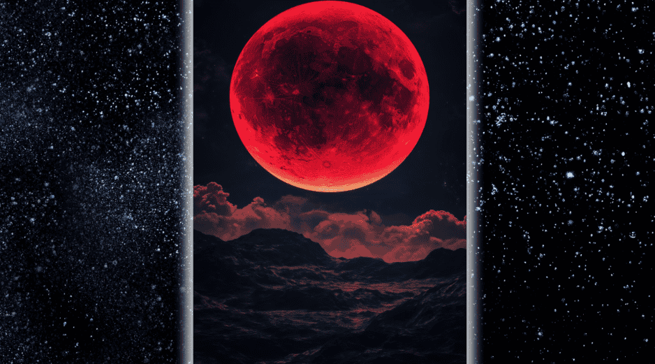 El próximo eclipse lunar de agosto traerá consigo la famosa Luna de sangre. ESPECIAL/Canva
